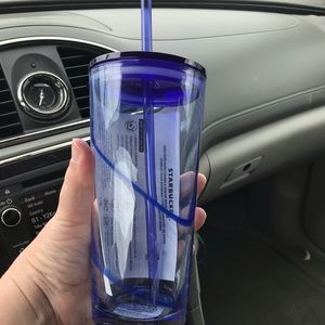 Starbucks Blue Swirl Glass Tumbler Summer 2020